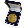 Deluxe Velour Medal Box Blue 50mm