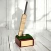Leon Cricket Bat Handmade Metal Trophy