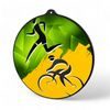 Rincon Colour Duathlon Black Acrylic Medal