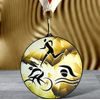 Rincon Classic Triathlon Black Acrylic Medal