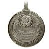 Diamond Edged Football Stadium Silver Medal