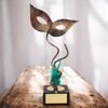 Laza Green Carnival Handmade Metal Trophy