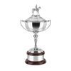 Horse & Jockey Silver Plated Cup with Plinth Band