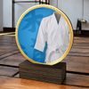 Holt Colour Martial Arts Kimono Real Wood Trophy