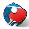 Rincon Colour Table Tennis Black Acrylic Medal