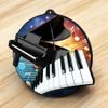 Rincon Colour Piano Black Acrylic Medal