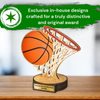 Grove Basketball Real Wood Trophy
