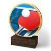 Holt Colour Table Tennis Arts Real Wood Trophy
