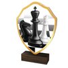Arden Chess Real Wood Shield Trophy