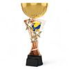Triple Star Volleyball Gold Trophy Cup