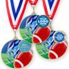 Aurum Amercian Football Stainless Steel Logo Insert Medal