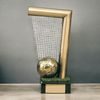 Combi Football Goal Post Handmade Metal Trophy