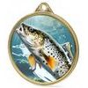 Trout Fishing Texture Print Gold Medal