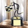 Valencia Motorsports Flag Handmade Metal Trophy