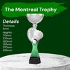 Montreal Badminton Racket and Shuttlecock Silver Cup Trophy