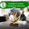 Arden Baseball Real Wood Shield Trophy