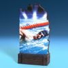 Shard Swimming Eco Friendly Wooden Trophy