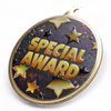 Special Award Texture Print Gold Star Medal