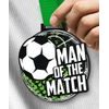 Giant Man of the Match Black Acrylic Football Medal