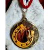 Hercules Texture Print Horse Riding Medal