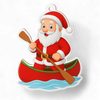 Jolly Father Christmas Canoeing Medal