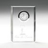 Crystal Block Clock Award