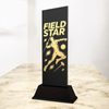 Shadowline Athletics Male Field Star Trophy – Stainless Steel Award