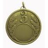 Third Place Laurel Logo Insert Brass Bronze Medal