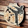 Acacia Martial Arts Bronze Eco Friendly Wooden Medal