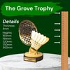 Grove Classic Badminton Real Wood Trophy