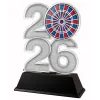 Darts Electric Year Trophy – Sports Award with Year Selection