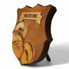 Heraldic Birchwood Petanque Sepia Shield