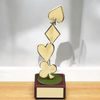 Leon Playing Cards Suits Handmade Metal Trophy