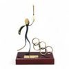 Barcelona Olympic Rings and Torch Handmade Metal Trophy