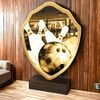 Arden Classic Tenpin Bowling Real Wood Shield Trophy