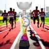 Montreal Running Stopwatch Silver Cup Trophy