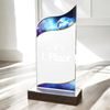 United Disco Ball Dance Acrylic Wood Fusion Trophy