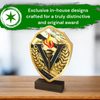 Arden Victory Real Wood Shield Trophy