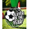 Giant Player of the Year Black Acrylic Football Medal