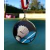 Hercules Texture Print Badminton Medal