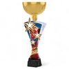 Triple Star Cheerleader Gold Trophy Cup
