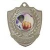 Shield Laurel Logo Insert Silver Medal