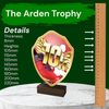 Arden Running 10K Real Wood Shield Trophy