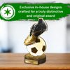 Grove Classic Football Ball & Boot Real Wood Trophy