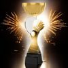 Vancouver Classic Badminton Racket and Shuttlecock Gold Cup Trophy