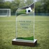 United Football Acrylic Wood Fusion Trophy