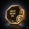 Hex Wood & Metal Dog Show Plaque