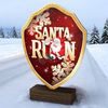 Arden Dasher Santa Run Real Wood Shield Trophy