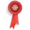Mini Red Satin Feel Logo Rosette