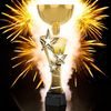 Triple Star Classic Tennis Gold Trophy Cup